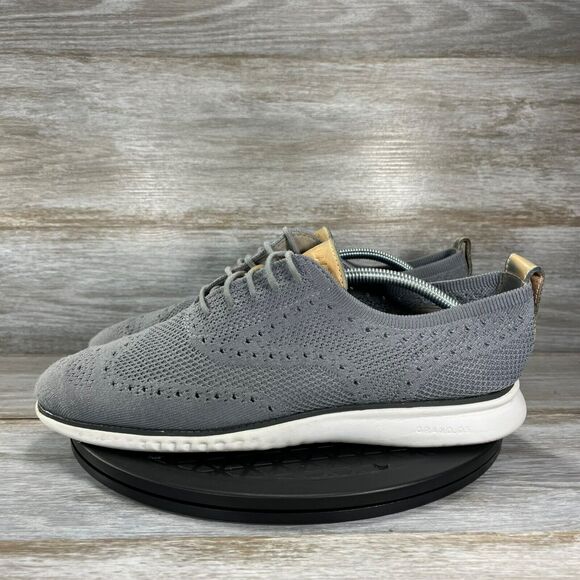 Cole Haan Men's 2.Zerogrand Stitchlite White Ironstone Oxford Shoes Size 10 - Picture 1 of 9